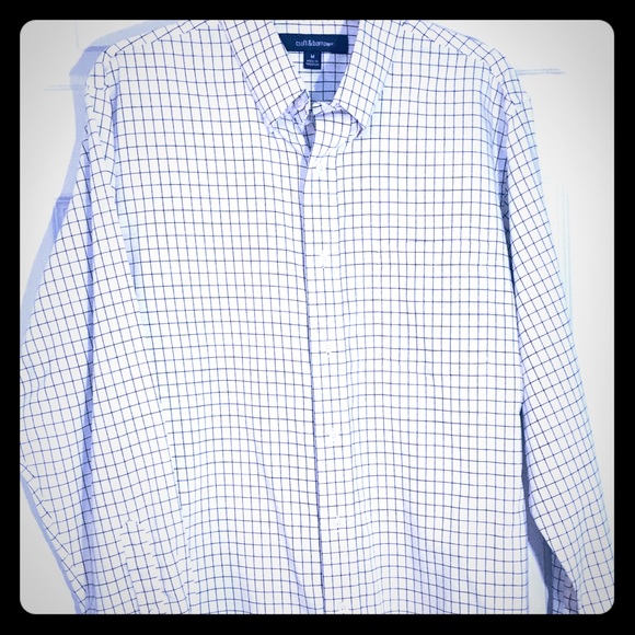 Croft and Barrow cotton blend button down M - Picture 1 of 4